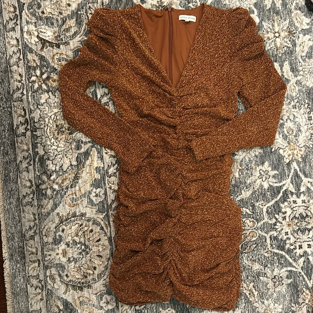 Bronze shimmer cocktail dress SZ Small